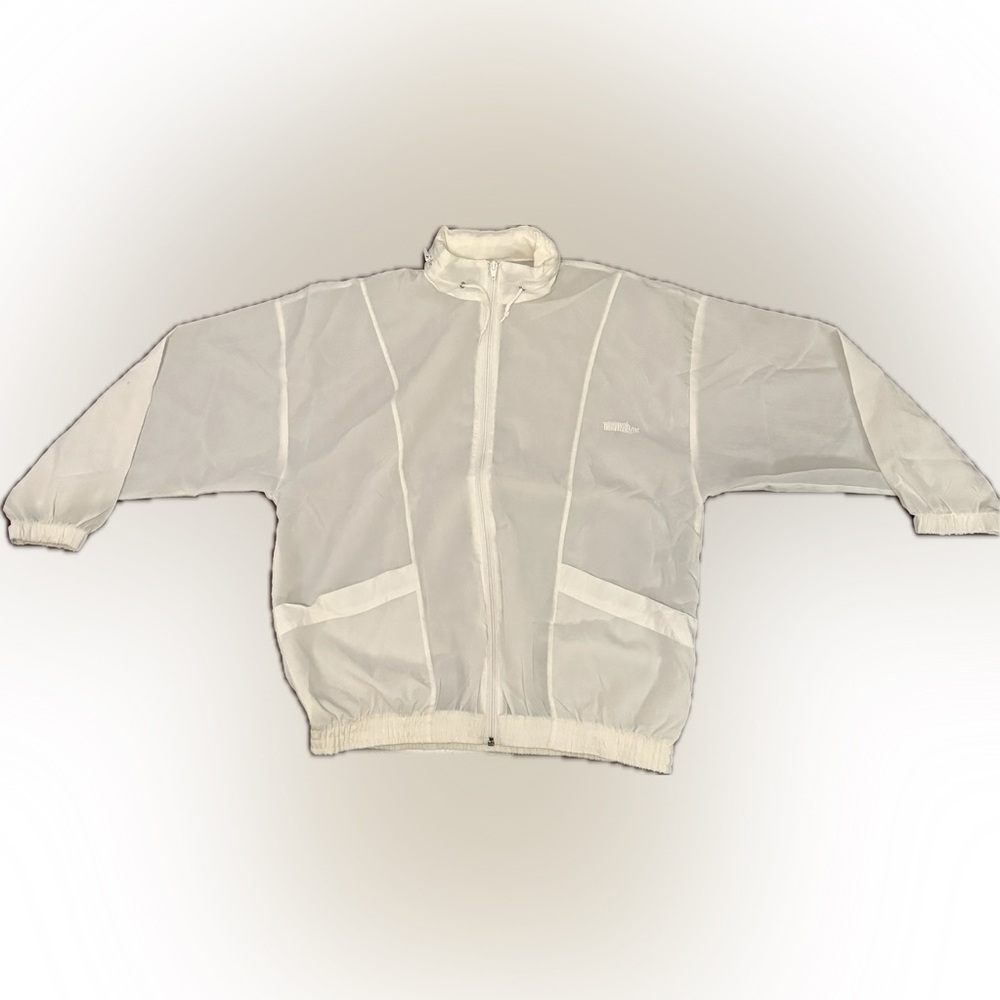 White Windbreaker